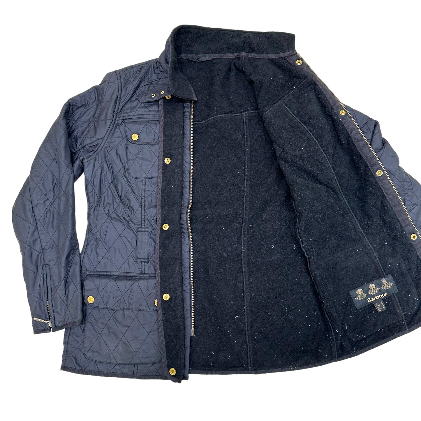 GN45 Barbour INTERNATIONAL バブアー キルティングジャケット UK12