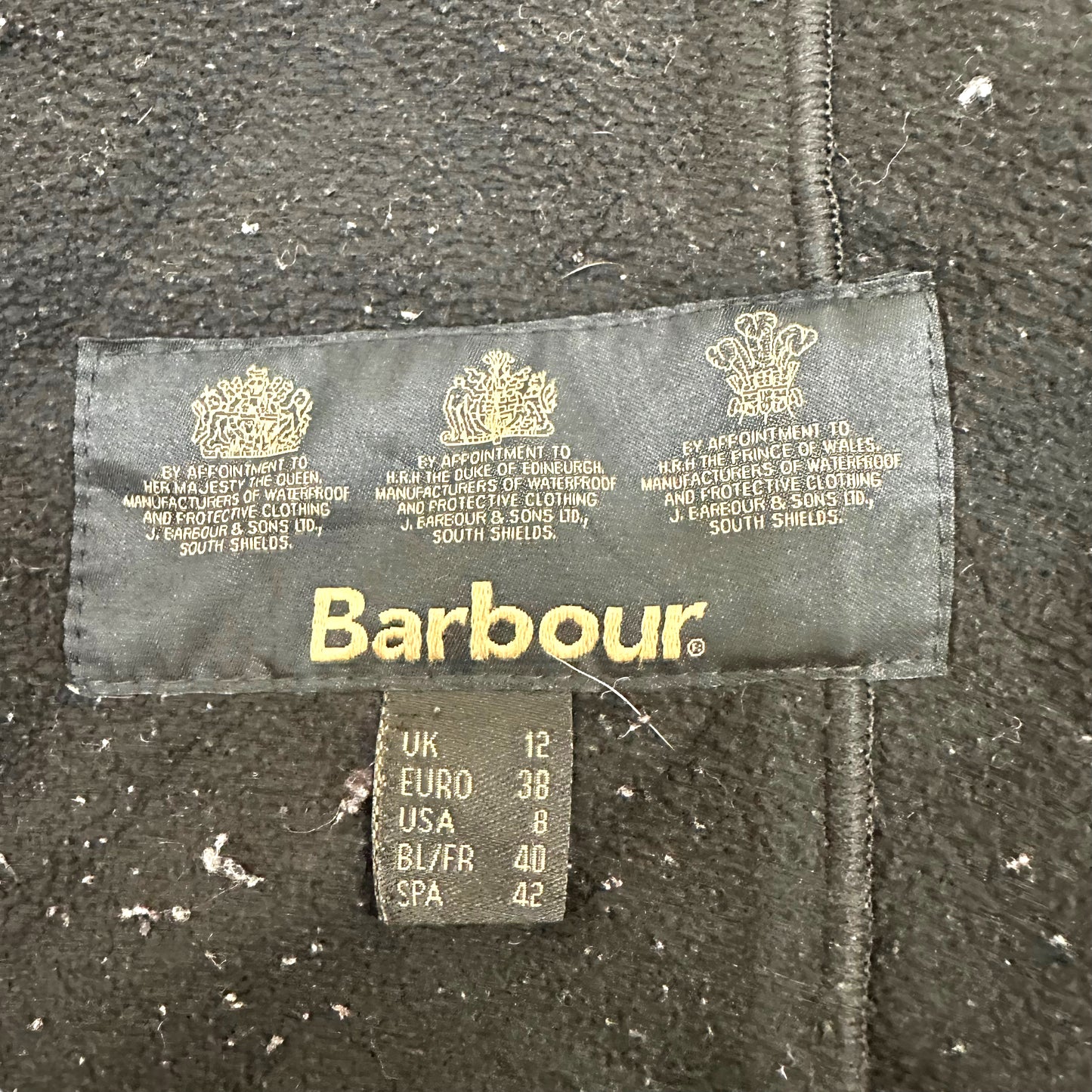 GN45 Barbour INTERNATIONAL バブアー キルティングジャケット UK12