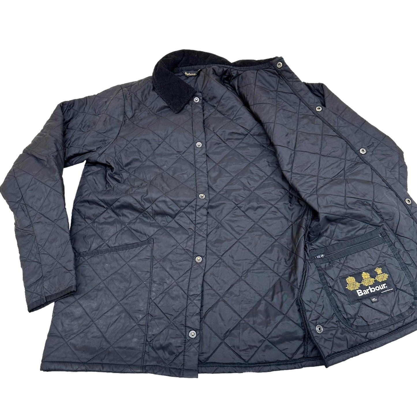 GN46 Barbour バブアー キルティングジャケット ブラック XL
