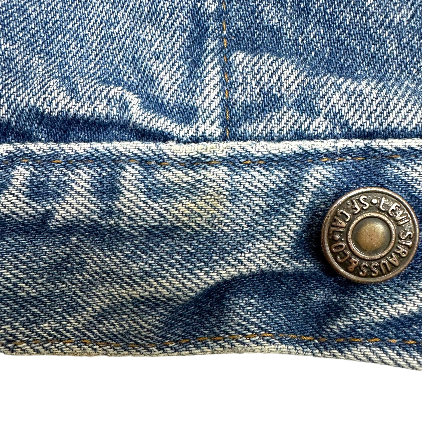 GN54 Levi'sリーバイス サイズ02 ブルー系 デニム ジャケット GT BRITAIN製