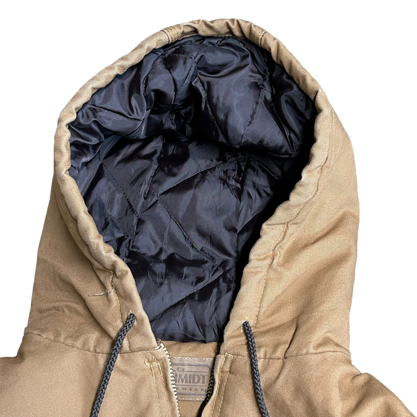 GH029 SCHMIDT シュミット ワークジャケット ダックジャケット キャメル メンズ L 44-46