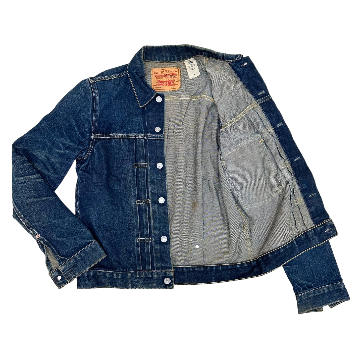 GN62 Levi's リーバイス デニム ジャケット ジージャン ブルー系 サイズL