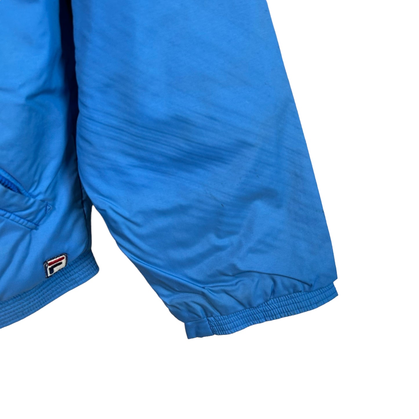 GH032 イタリア製 FILA フィラ ジップジャケット ナイロンジャケット ブルー メンズ L US42