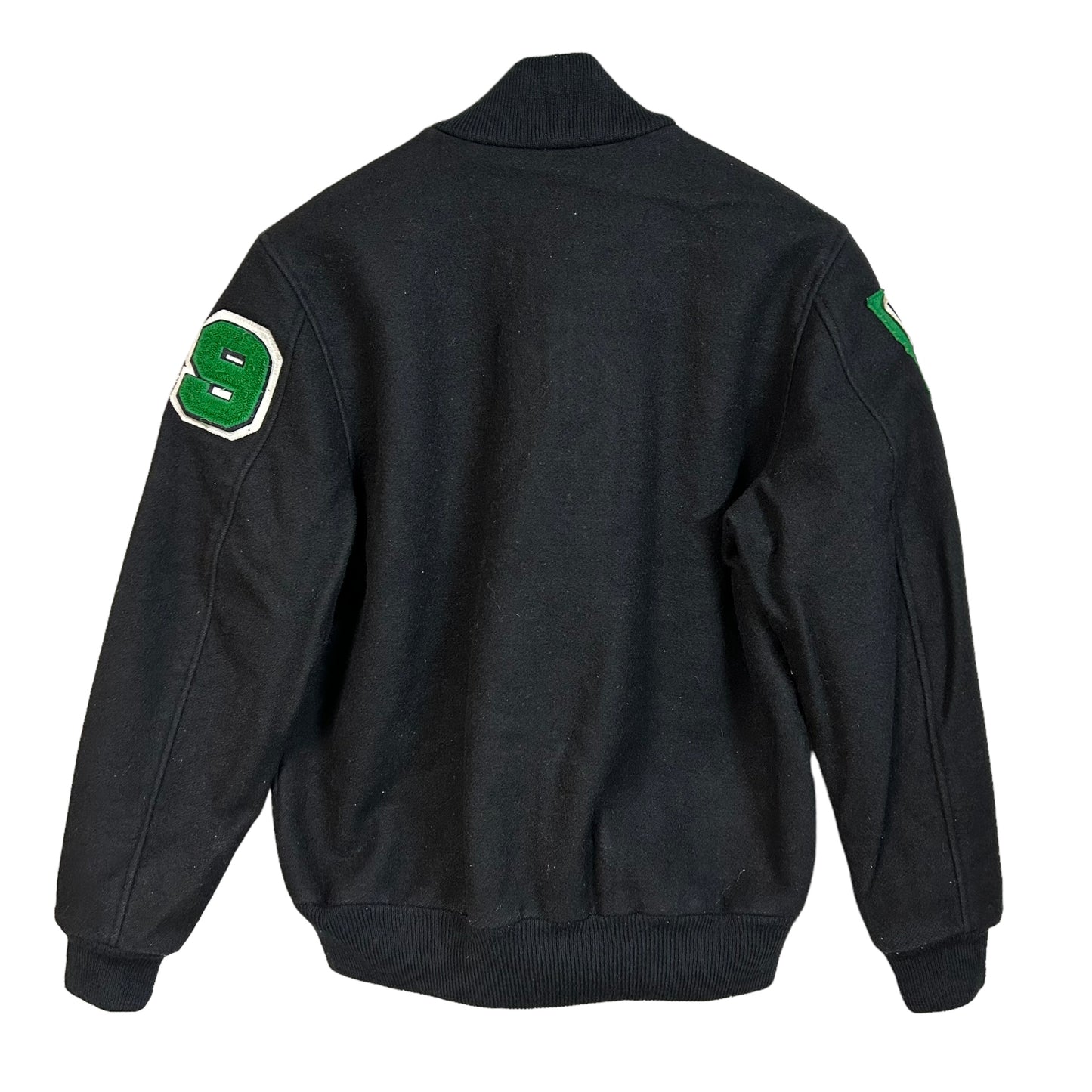 GH033 USA製 NEFF スタジャン ブルゾン ジャケット ワッペン ブラック メンズ XL