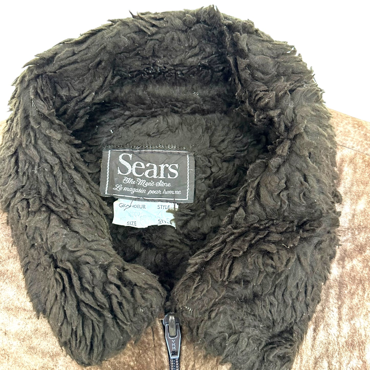 GN84 Sears シアーズ ボア ジャケット メンズ ブラウン