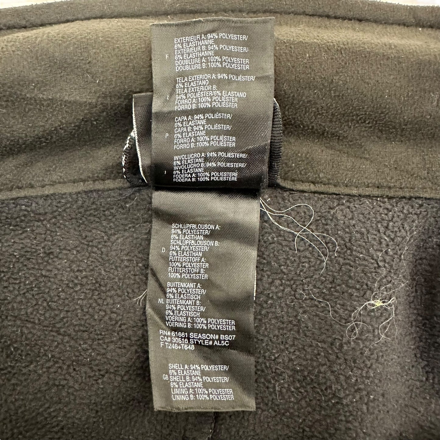 GN95 THE NORTH FACE APEX ジップアップ ジャケット ブラック L/G メンズ