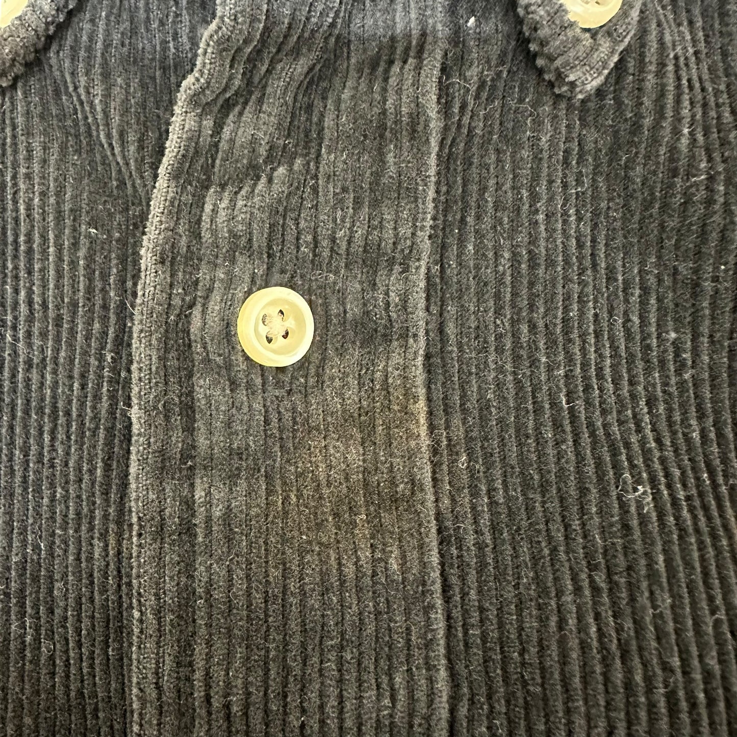 GN109 Ralph Lauren BLAIRE コットン コーデュロイ シャツ M メンズ ブラック