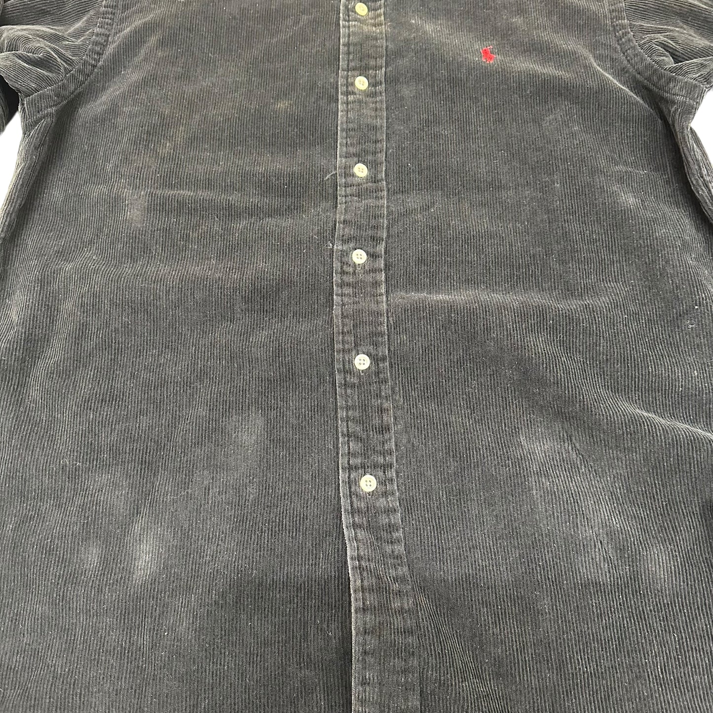 GN109 Ralph Lauren BLAIRE コットン コーデュロイ シャツ M メンズ ブラック