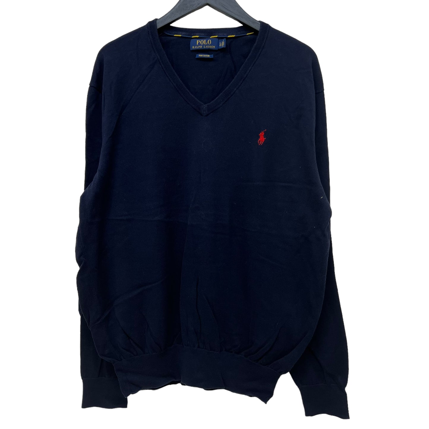 GM267 POLO RALPH LAUREN ポロラルフローレン 長袖 ニット トップス ネイビー系 メンズ L