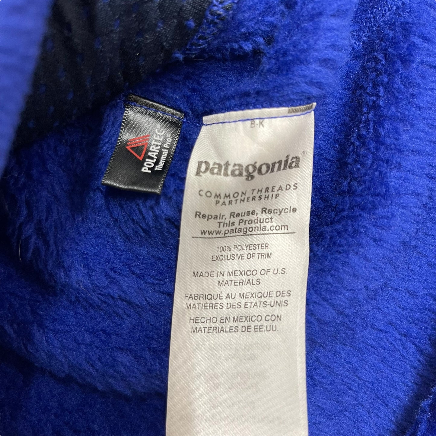 GC334 patagonia フリーストップス トップス ハーフボタン ブルー レディース サイズL