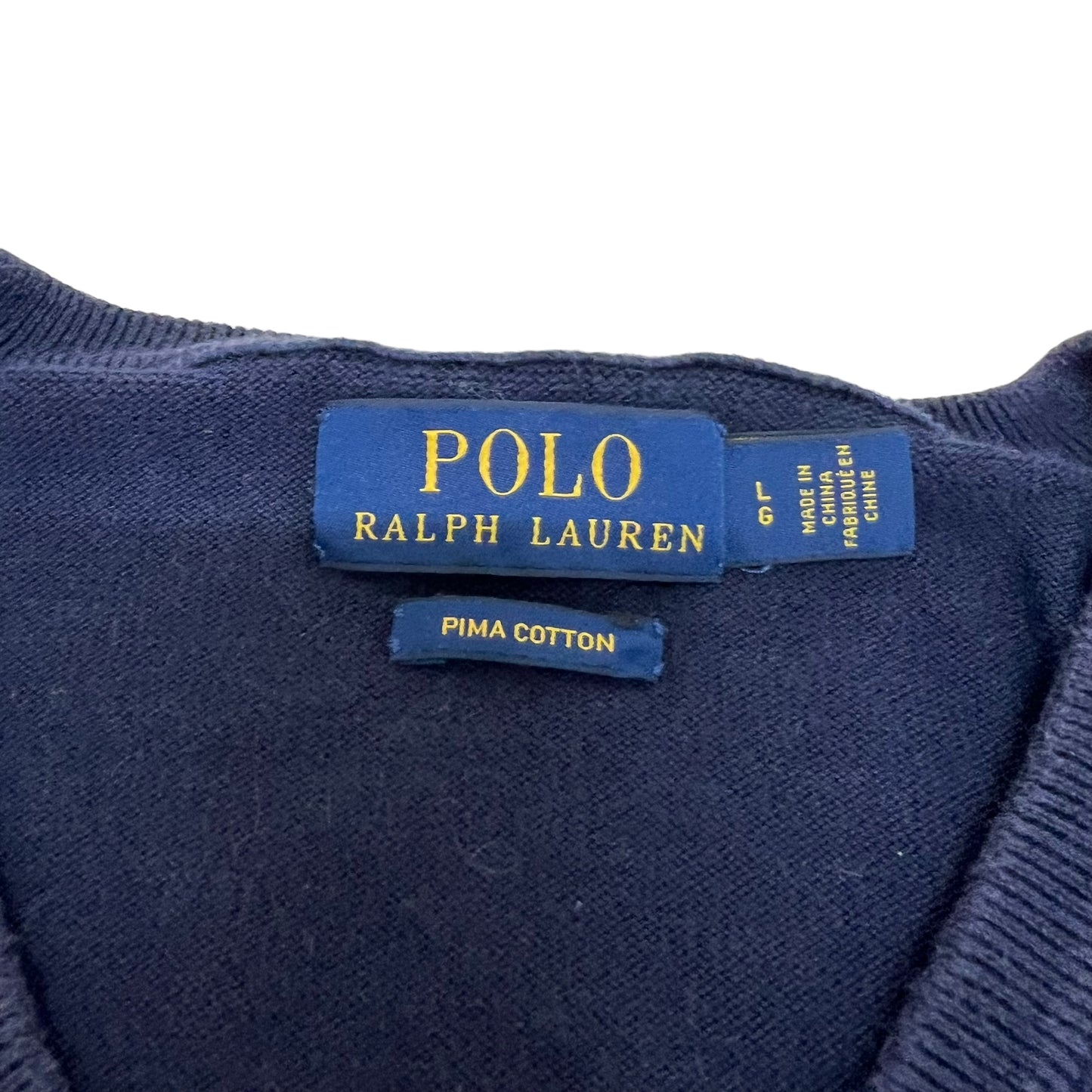 GM261 POLO RALPH LAUREN ポロラルフローレン 長袖 ニット トップス ネイビー メンズ L