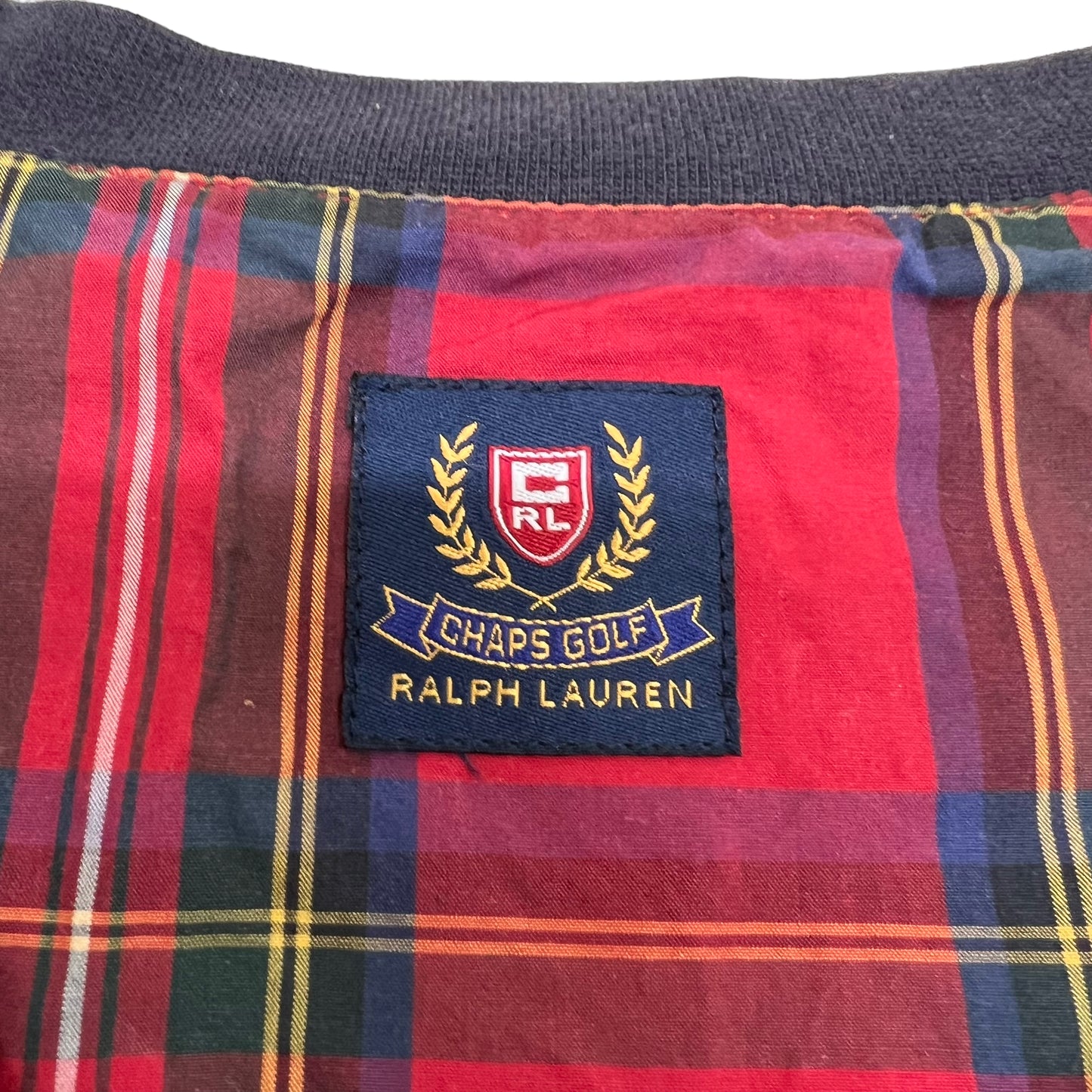 GM53 CHAPS RALPH LAUREN チャップスラルフローレン GOLF ゴルフ ウェア ベスト グリーン系 総柄 メンズ L