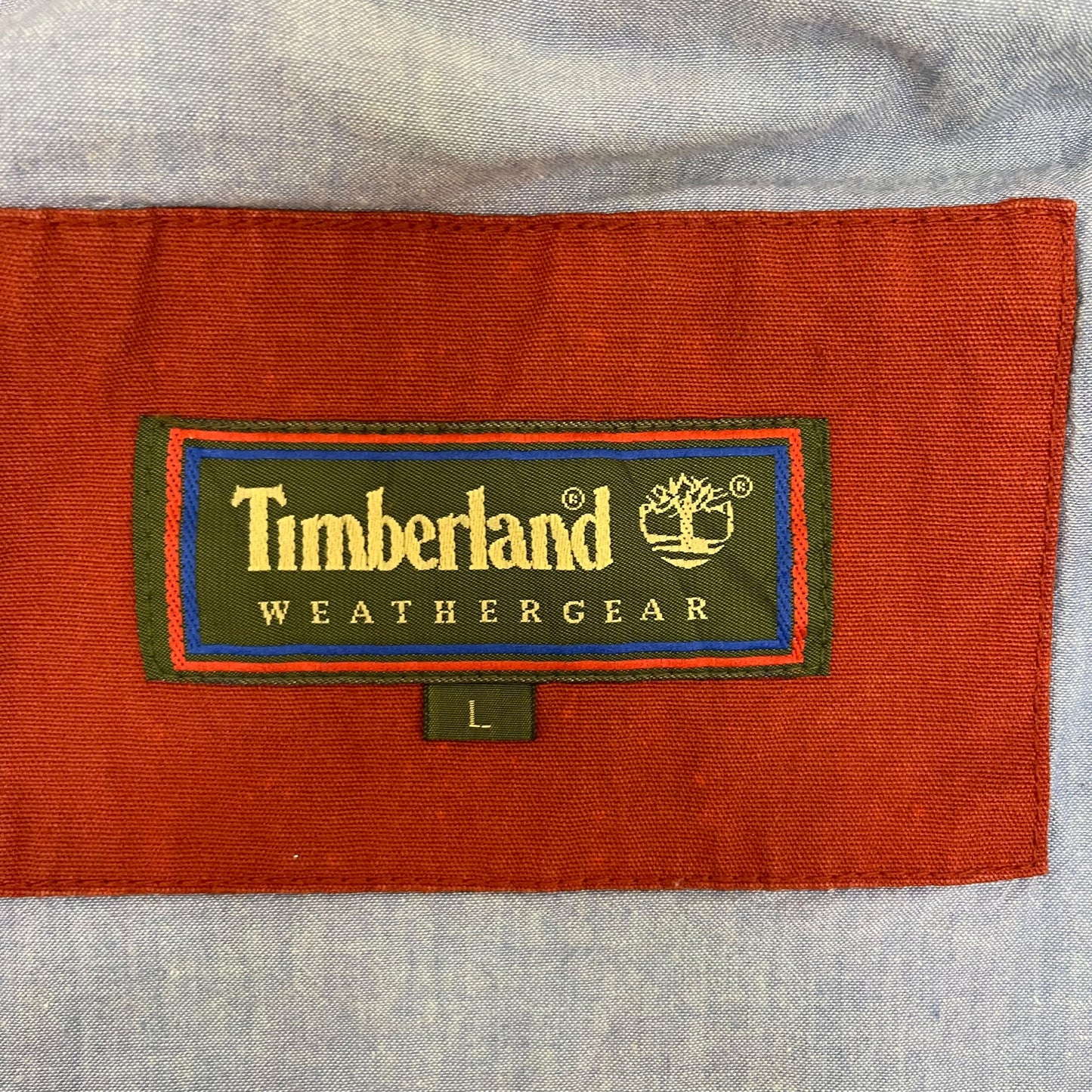 GC292  Timberland ダックジャケット ダック地 ジャケット レッド メンズ サイズL