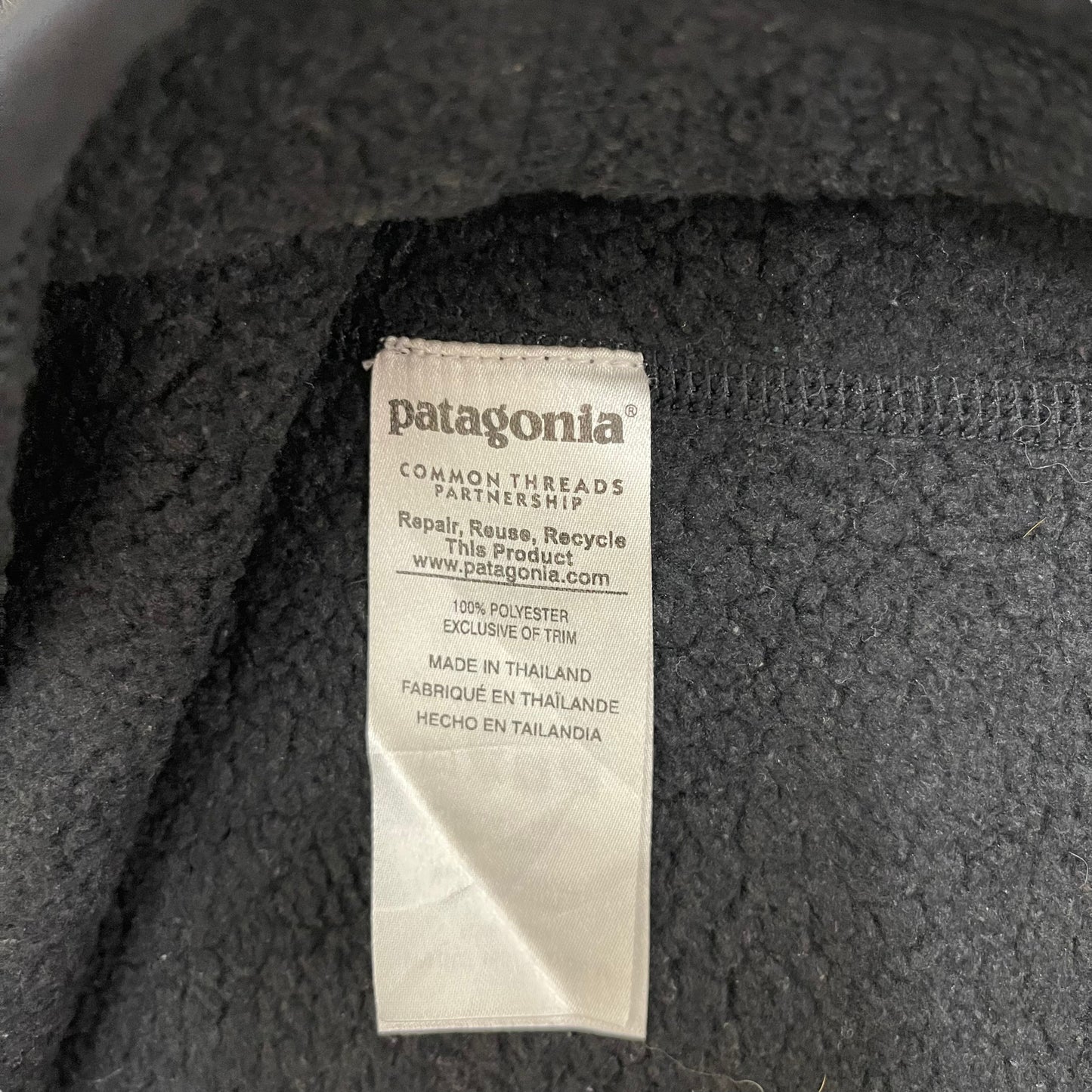 GC97 patagonia ハーフジップアップフリース ブラック メンズ サイズM