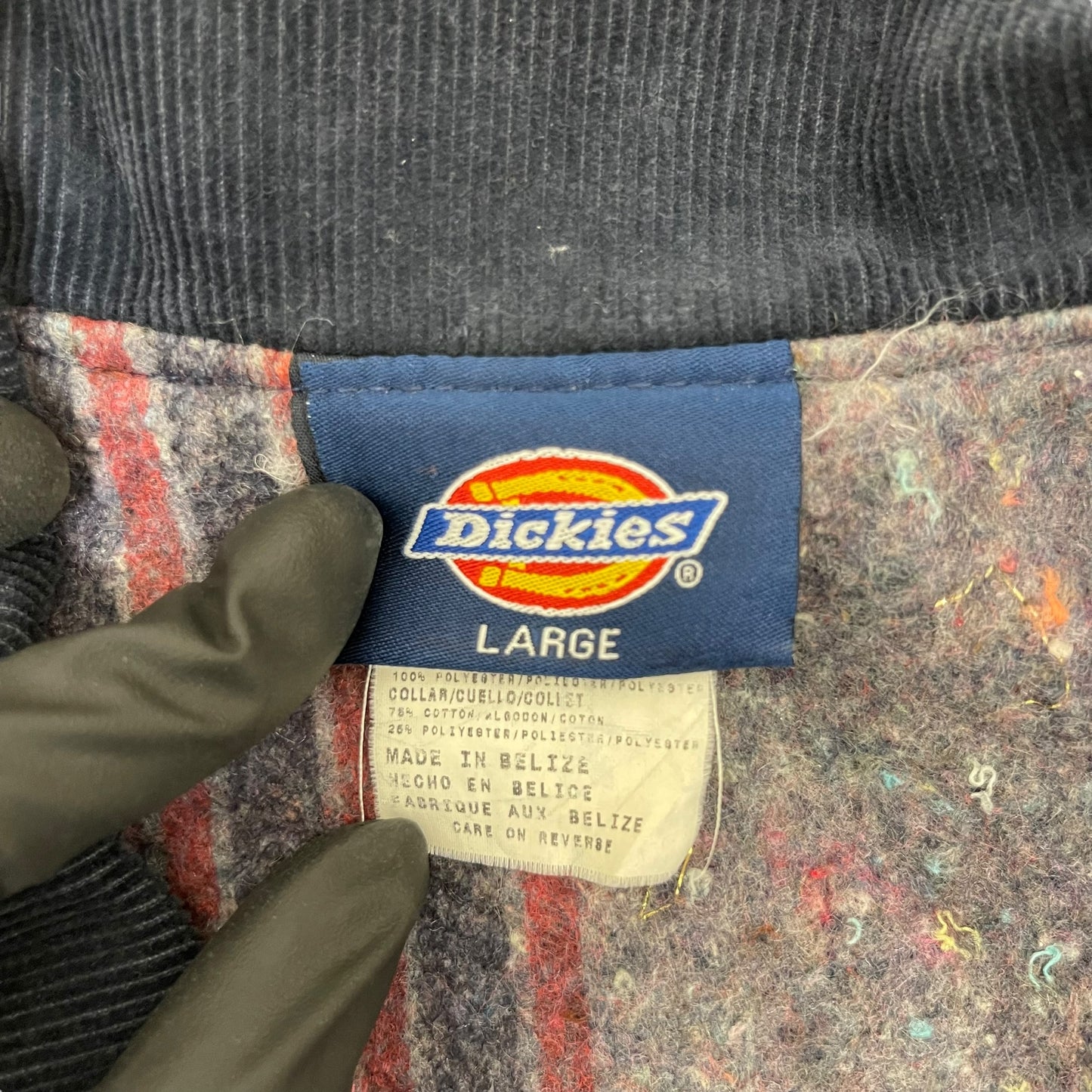 GC443 Dickies ワークジャケット デニムカバーオール デニムジャケット ダークブルー メンズ サイズL