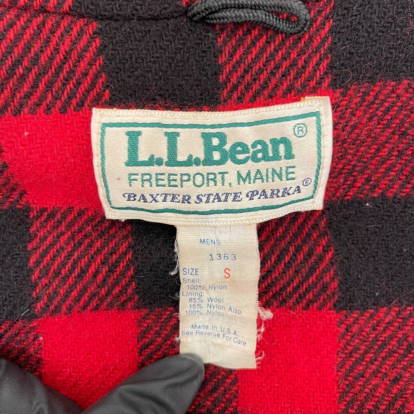 GC440 USA製 L.L.Bean マウンテンパーカー ナイロンジャケット ジャケット レッド メンズ サイズS