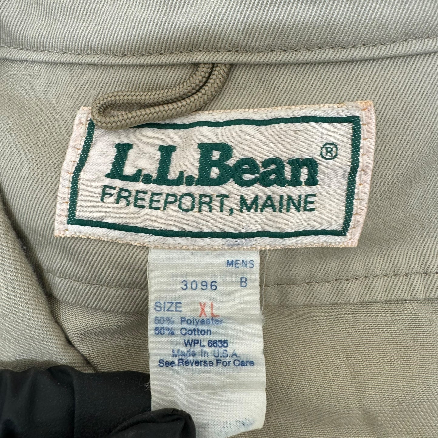GC944 L.L.Bean エルエルビーン サファリジャケット ジャケット 羽織り トップス 長袖 ベージュ メンズ サイズXL