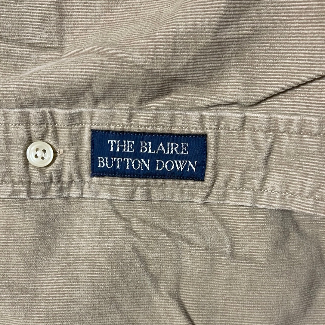 GC86 RALPH LAUREN THE BLAIRE BUTTON DOWN シャツ ボタンダウンシャツ ベージュ メンズ サイズM