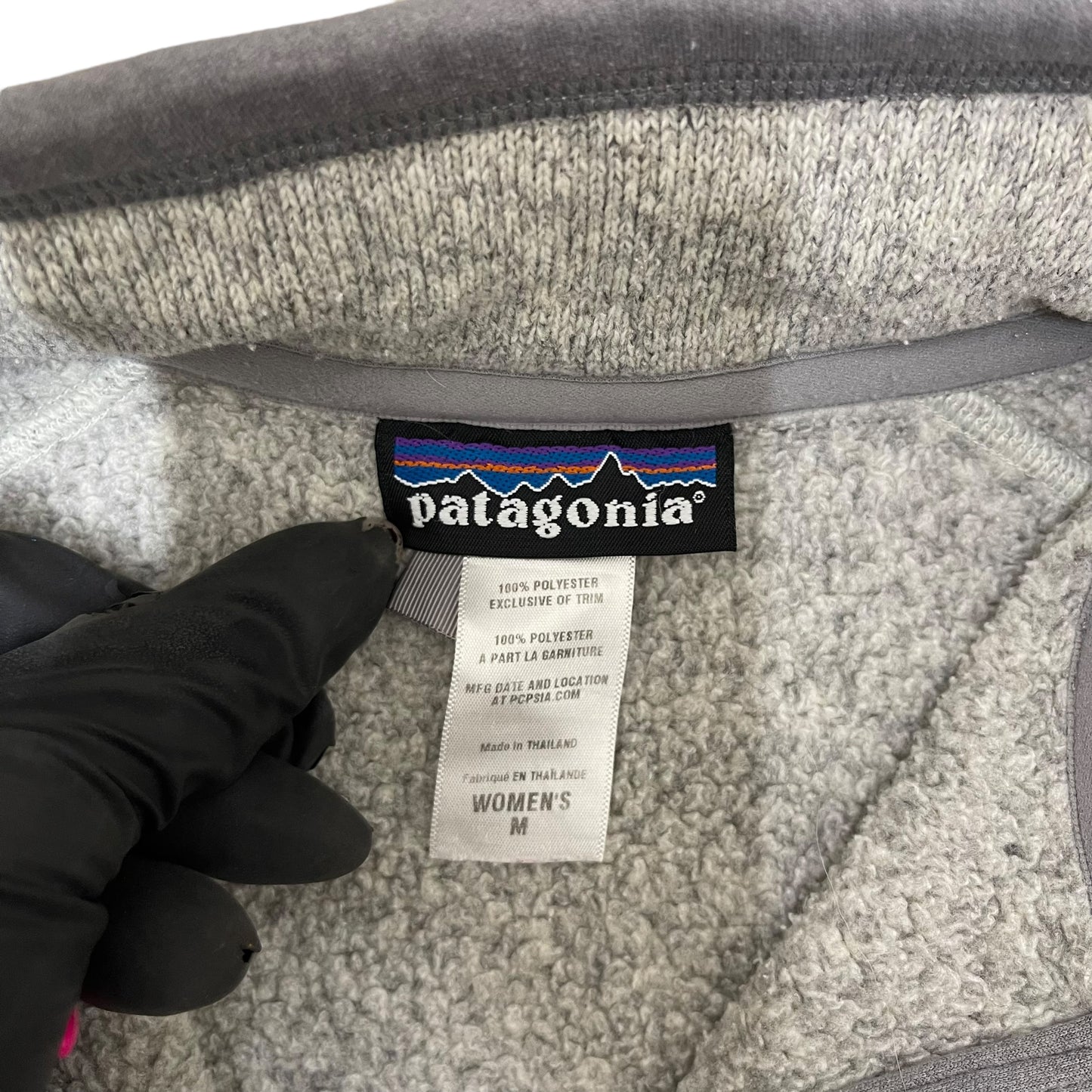 GC366 patagonia フリーストップス トップス ハーフジップアップ グレー レディース サイズM