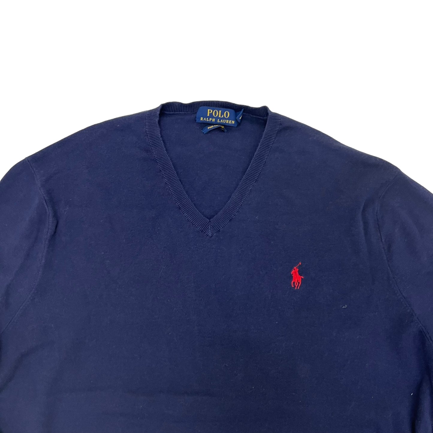 GM263 POLO RALPH LAUREN ポロラルフローレン 長袖 ニット トップス ネイビー メンズ L