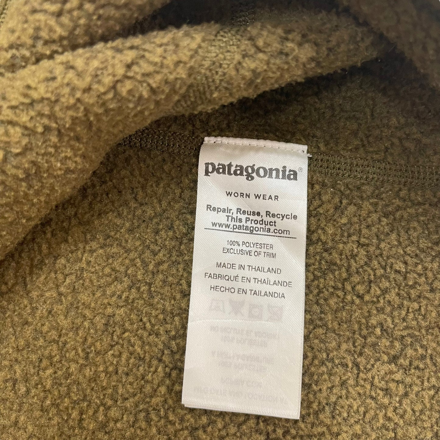 GC148 patagonia フリーストップス トップス ハーフジップアップ カーキ系 メンズ サイズL