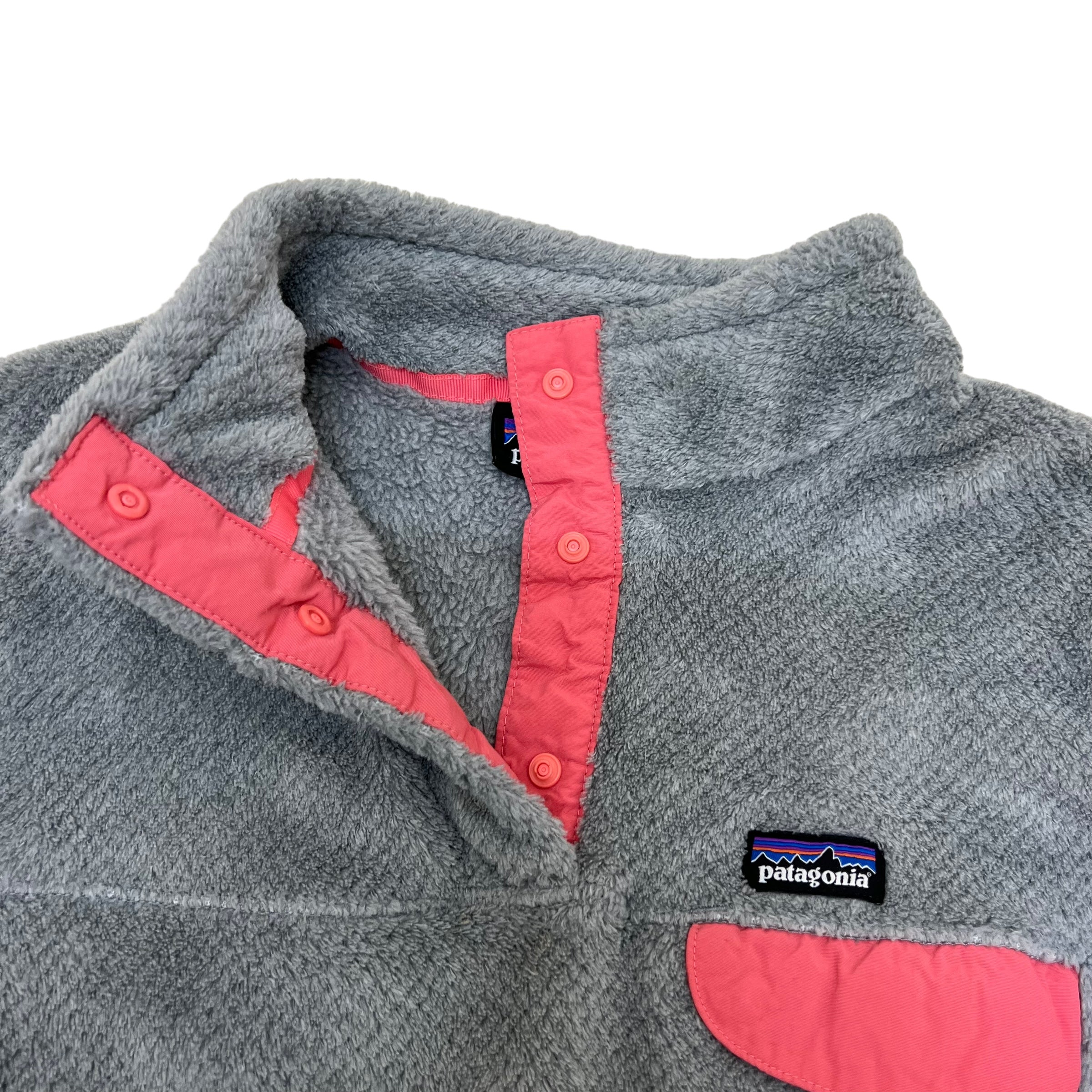 GM315 patagonia パタゴニア 長袖 フリース トップス プルオーバー グレー キッズ 子供服 XXL