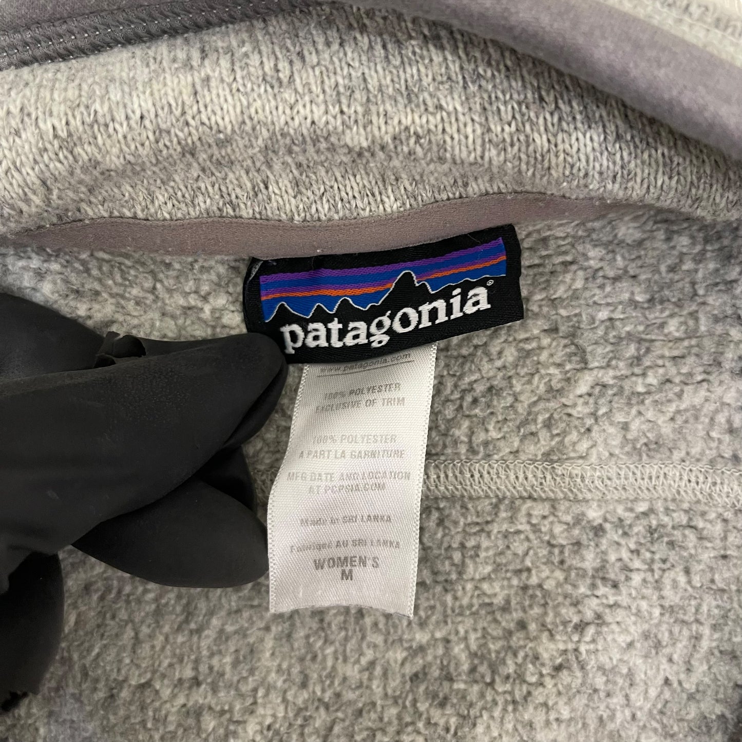 GC351 patagonia フリースベスト ベスト ジップアップ グレー レディース サイズM