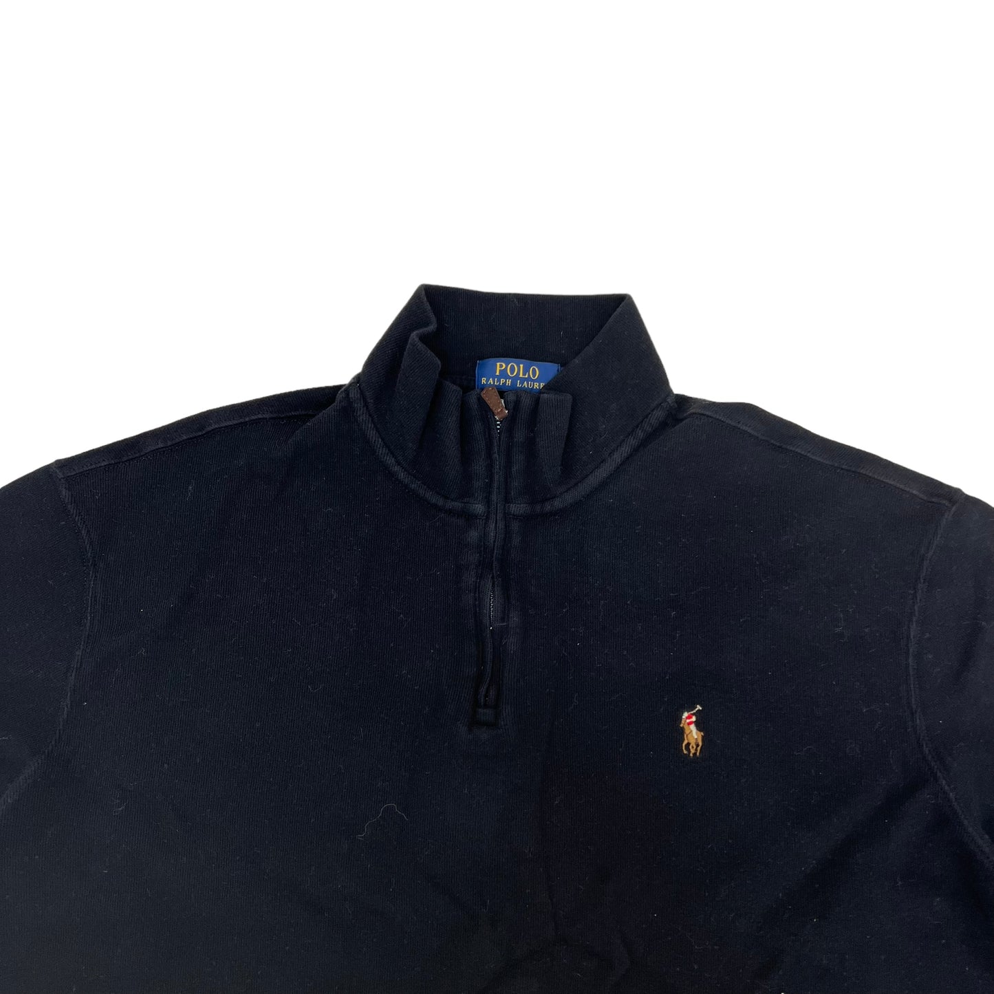 GM199 POLO RALPH LAUREN ポロラルフローレン 長袖 ハーフジップアップ トップス ブラック メンズ XL