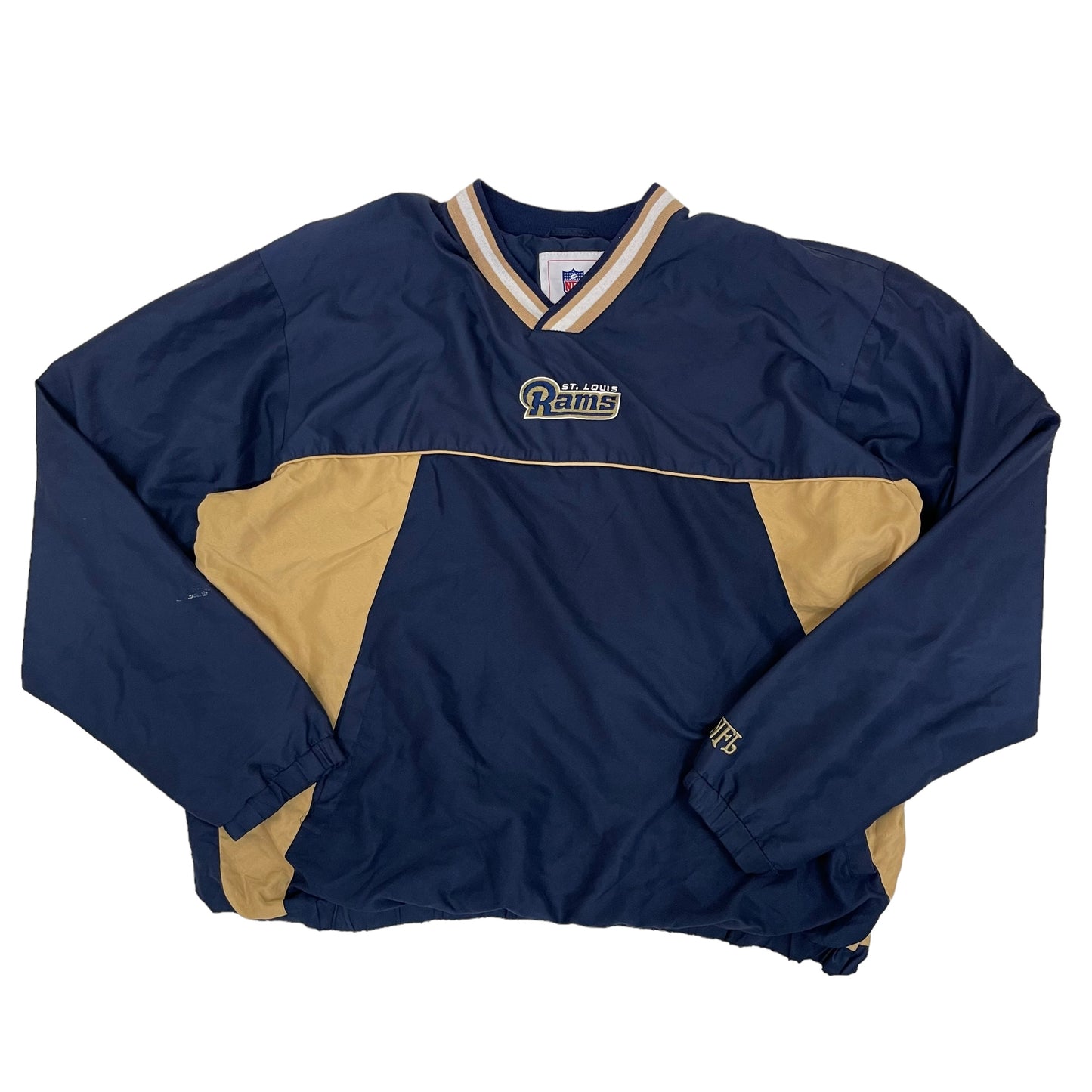 GC225 NFL ST.LOUIS RAMS プルオーバートップス トップス ネイビー メンズ サイズXL