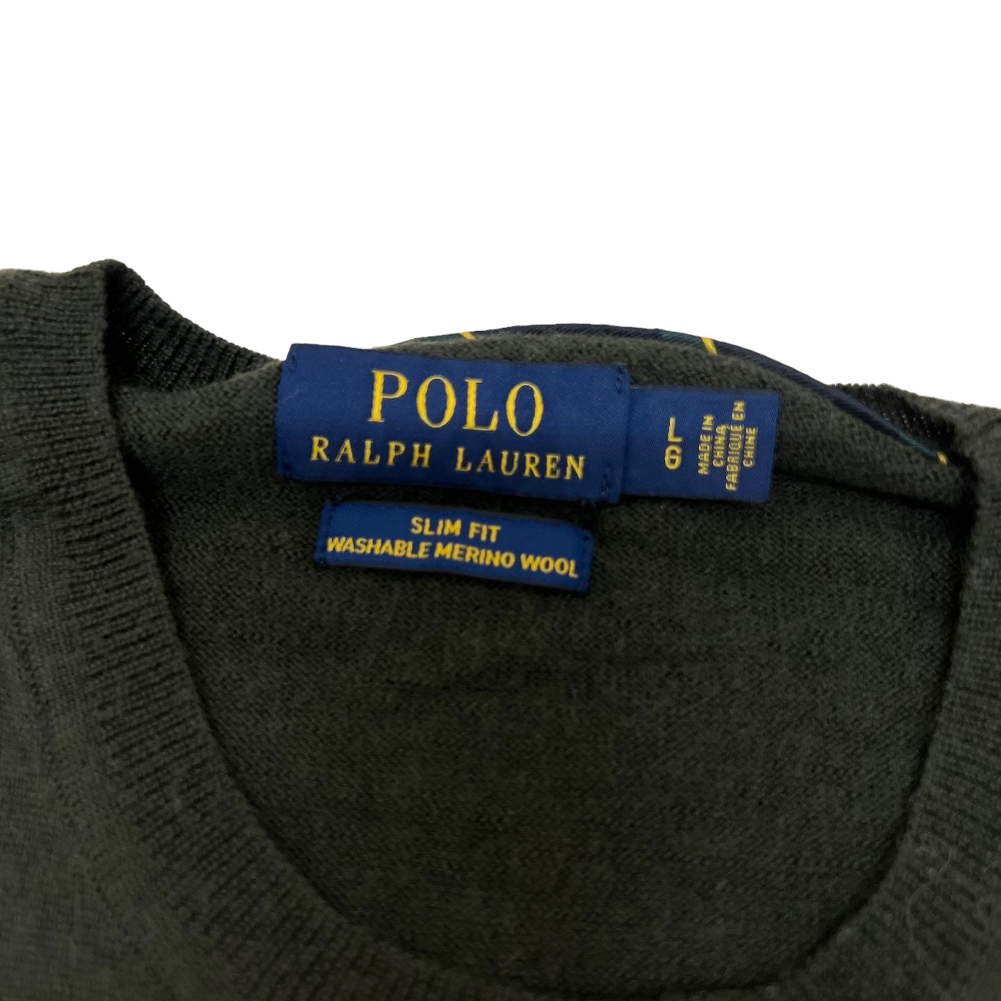 GM275 POLO RALPH LAUREN ポロラルフローレン 長袖 ニット トップス グリーン系 メンズ L