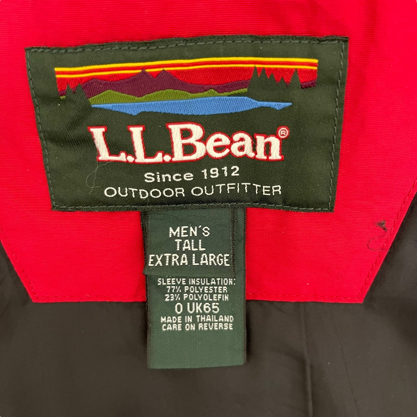 GC358 L.L.Bean ナイロンジャケット ジャケット レッド メンズ サイズXL