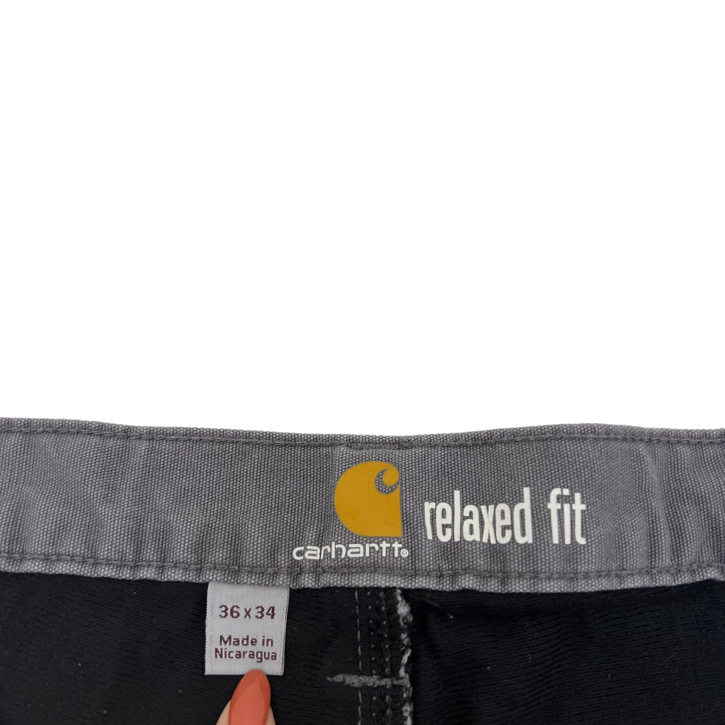 GM185  Carhartt カーハート relaxed fit ワークパンツ ロングパンツ 長ズボン ボトムス グレー系 メンズ 36