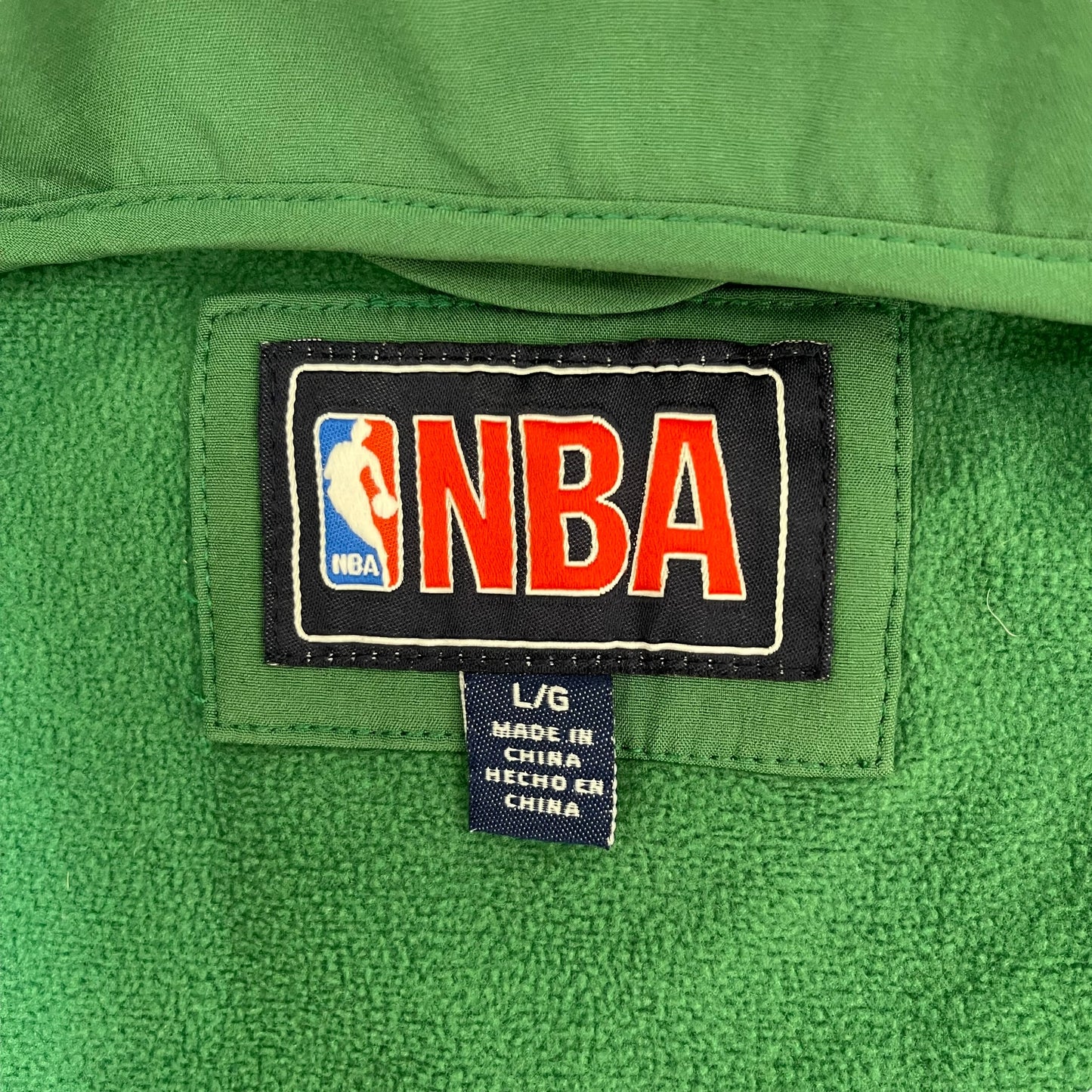 GC164 NBA BOSTON CELTICS ジップアップジャケット ユニフォーム グリーン メンズ サイズL