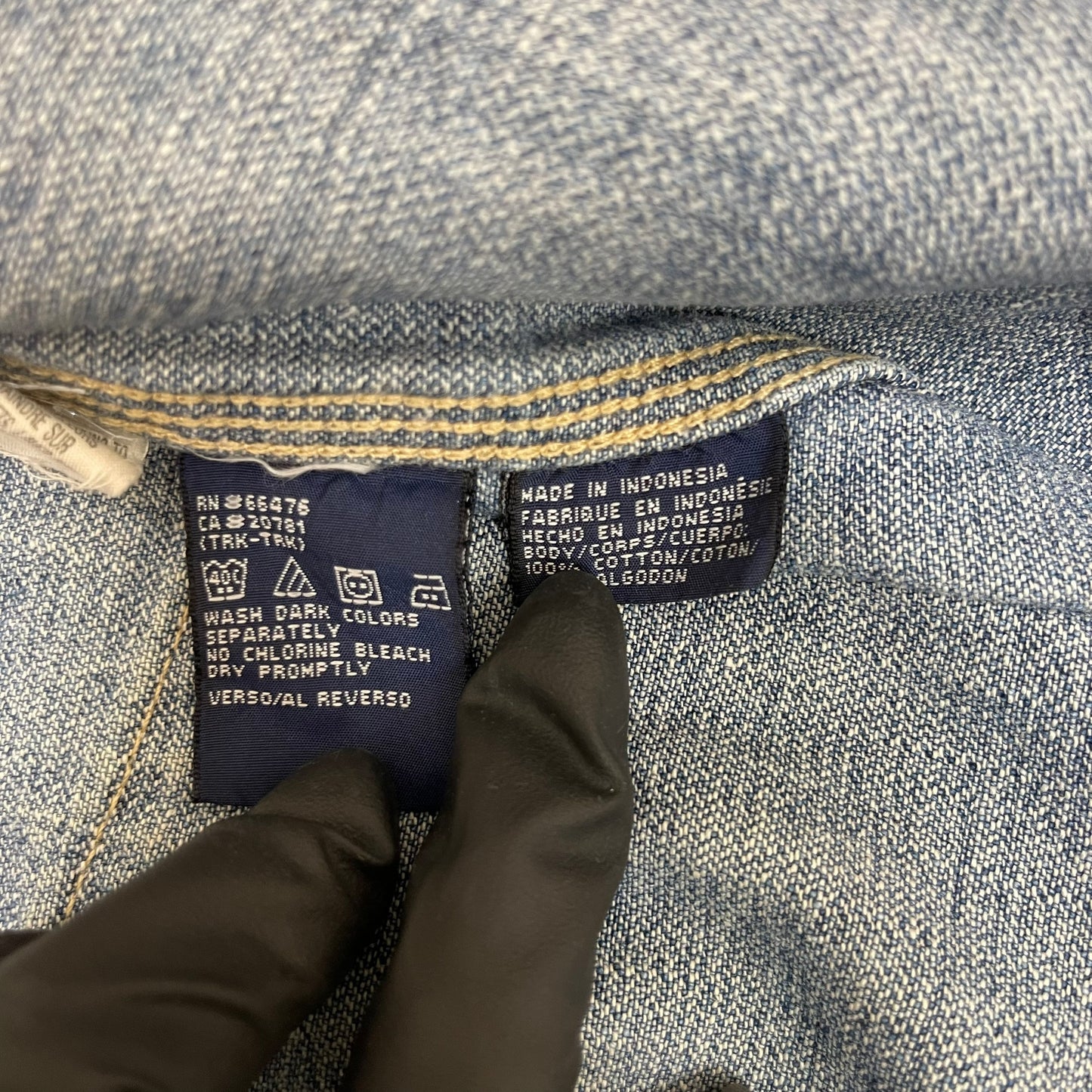 GC442 TOMMY JEANS カバーオール ワークジャケット デニムジャケット インディゴブルー メンズ サイズM