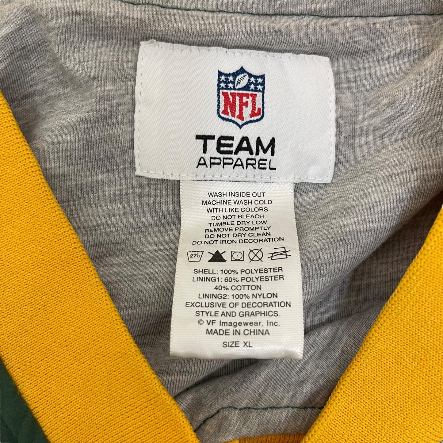 GC223 NFL GREEN BAY PACKERS プルオーバートップス トップス グリーン×イエロー メンズ サイズXL