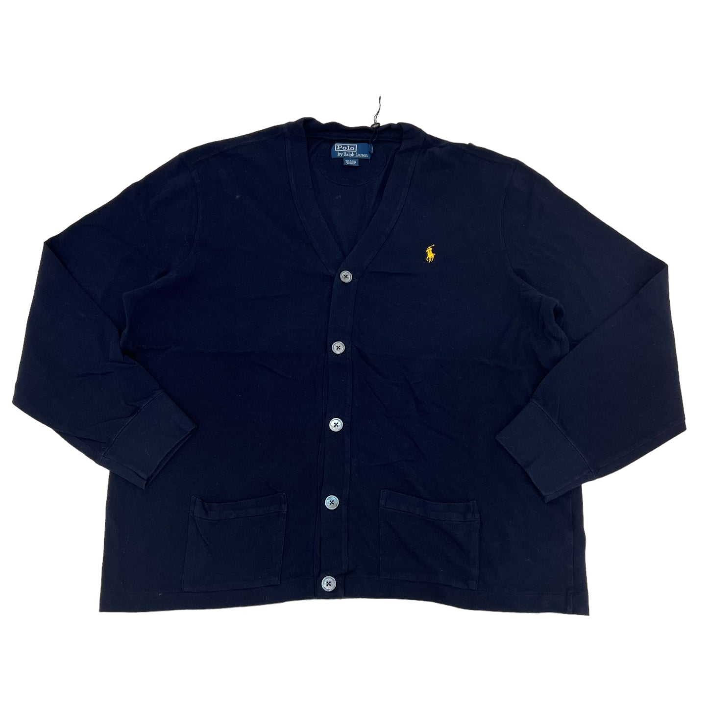 GM234 POLO RALPH LAUREN ポロラルフローレン 長袖 カーディガン トップス ネイビー メンズ XXL