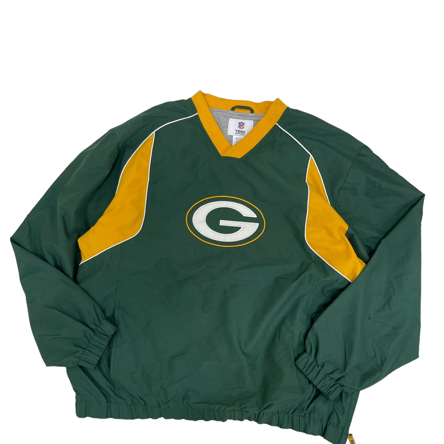 GC223 NFL GREEN BAY PACKERS プルオーバートップス トップス グリーン×イエロー メンズ サイズXL