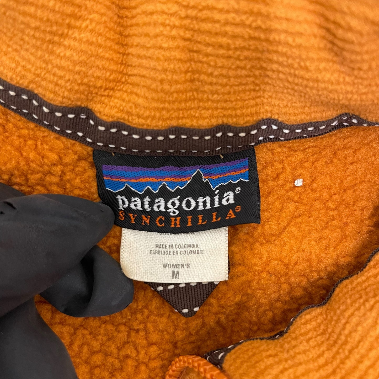 GC360 patagonia SYNGHILLA フリーストップス トップス ジップアップ オレンジ レディース サイズM