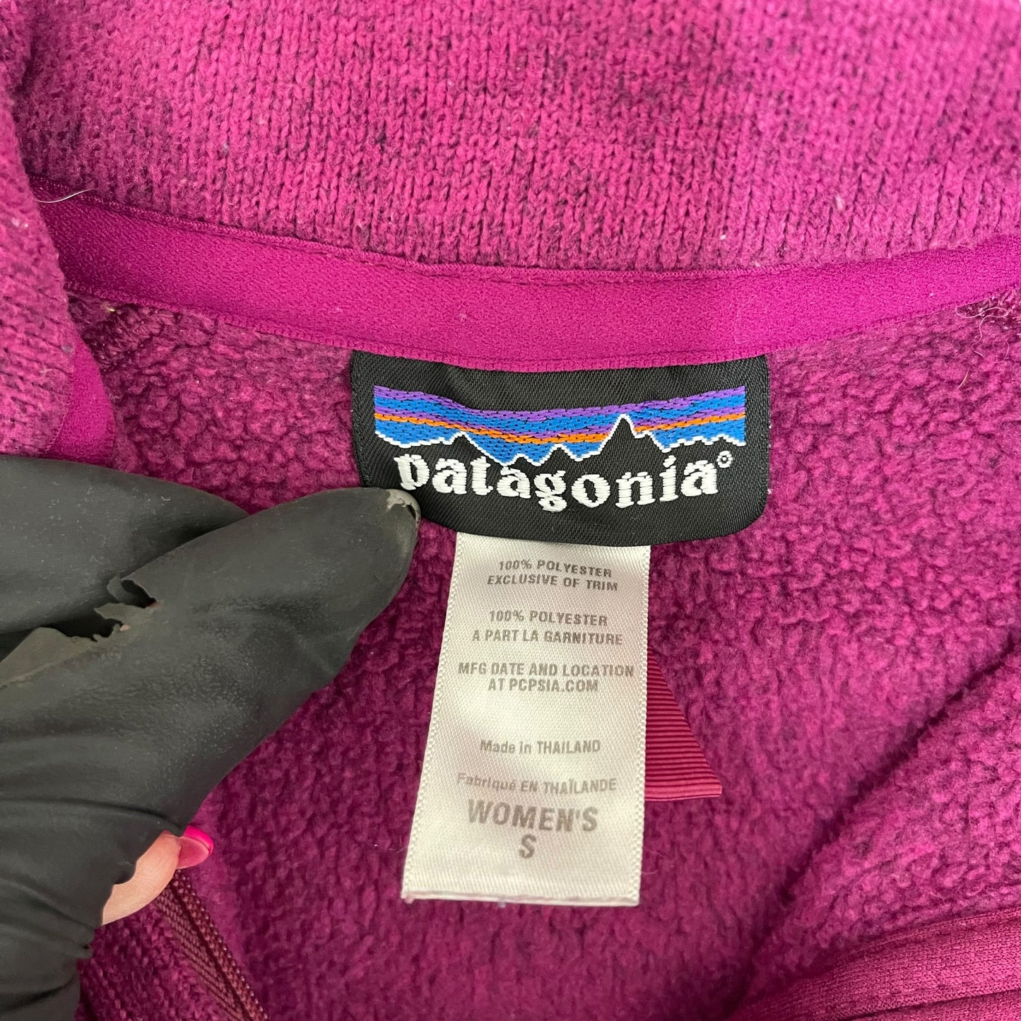 GC368 patagonia フリーストップス トップス ハーフジップアップ ワインレッド レディース サイズS