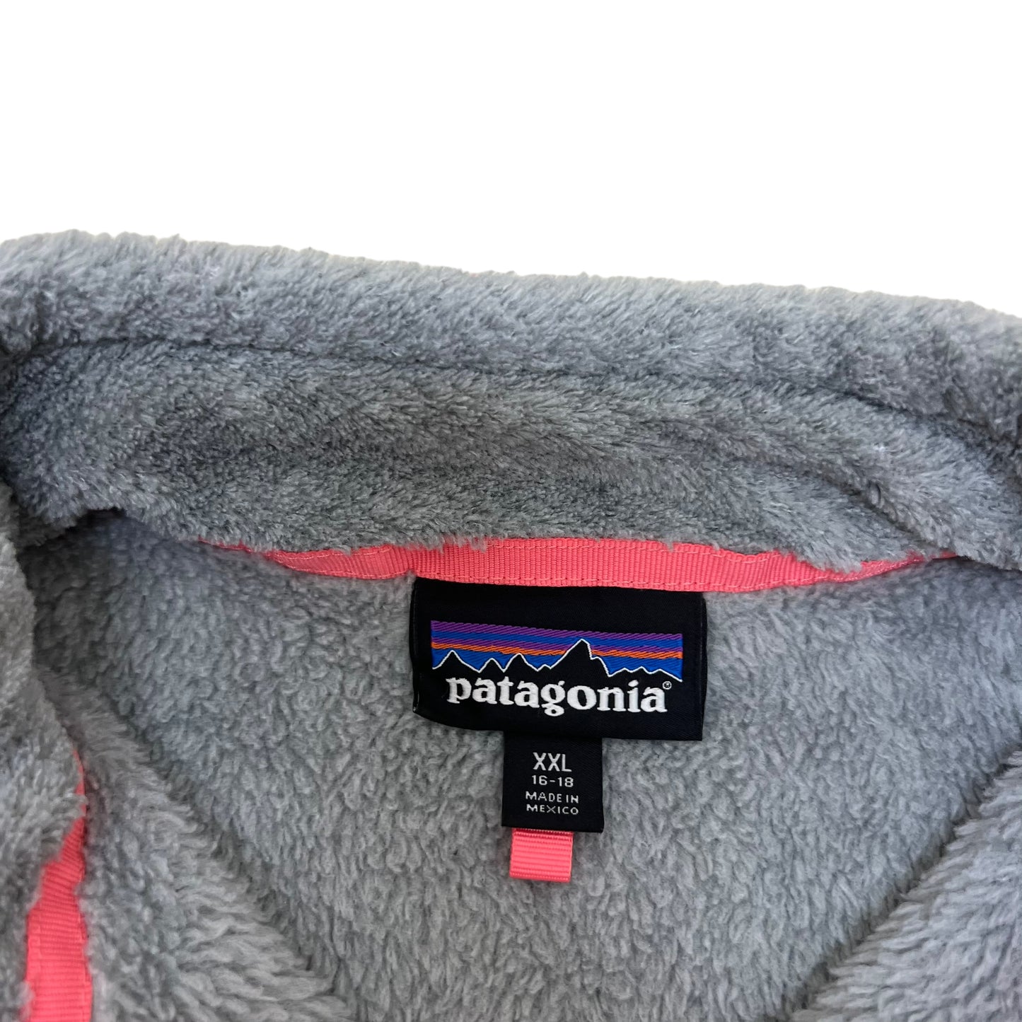 GM315 patagonia パタゴニア 長袖 フリース トップス プルオーバー グレー キッズ 子供服 XXL