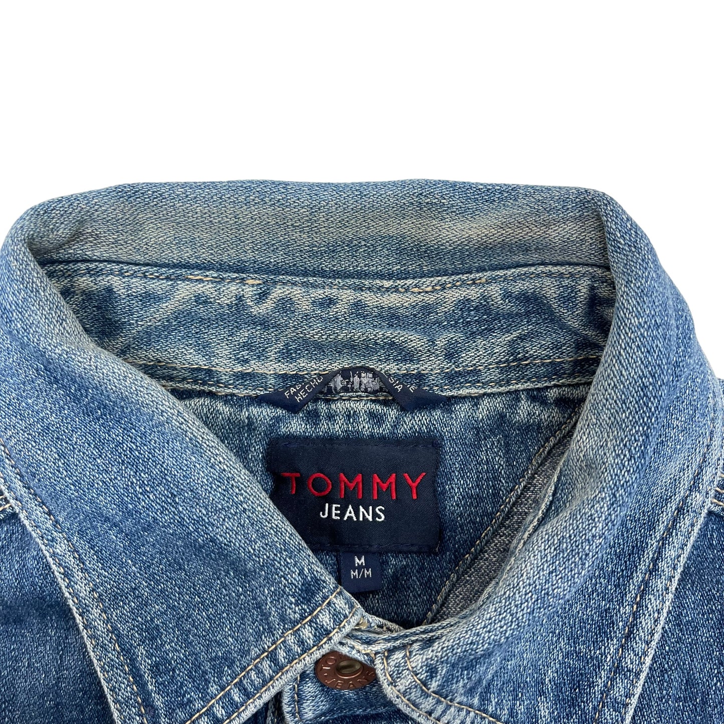 GC442 TOMMY JEANS カバーオール ワークジャケット デニムジャケット インディゴブルー メンズ サイズM