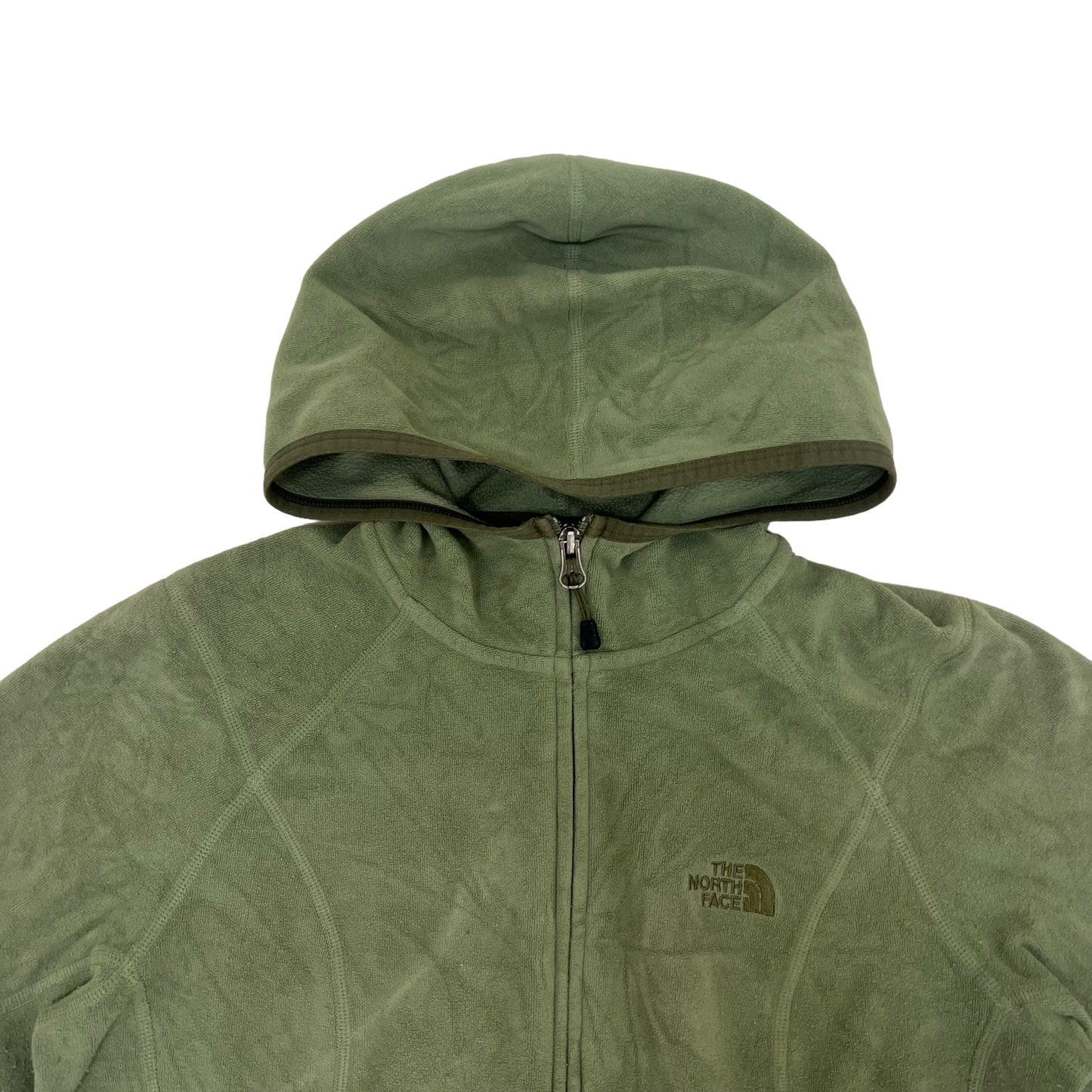 GM361 THE NORTH FACE ザノースフェイス 長袖 ジップアップ ジャケット 上着 羽織り トップス グリーン系 レディース M