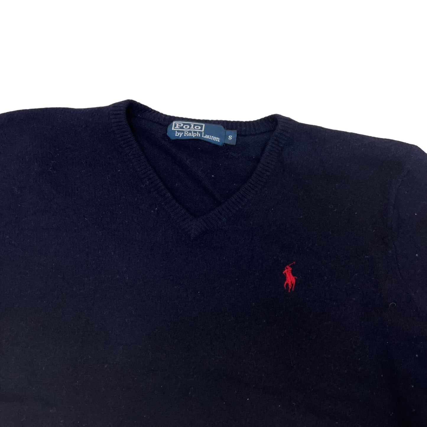 GM252 POLO RALPH LAUREN ポロラルフローレン 長袖 ニット トップス ネイビー系 メンズ S