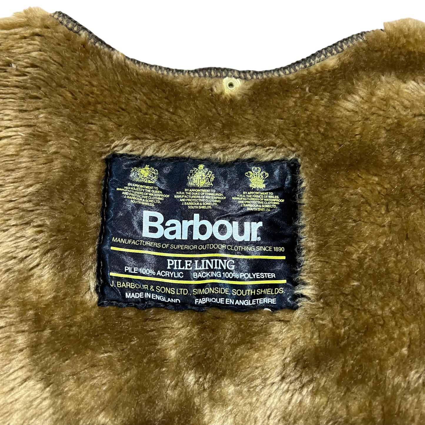 GM80 Barbour バブアー ライナーベスト パイル 羽織り トップス ブラウン ユニセックス 40