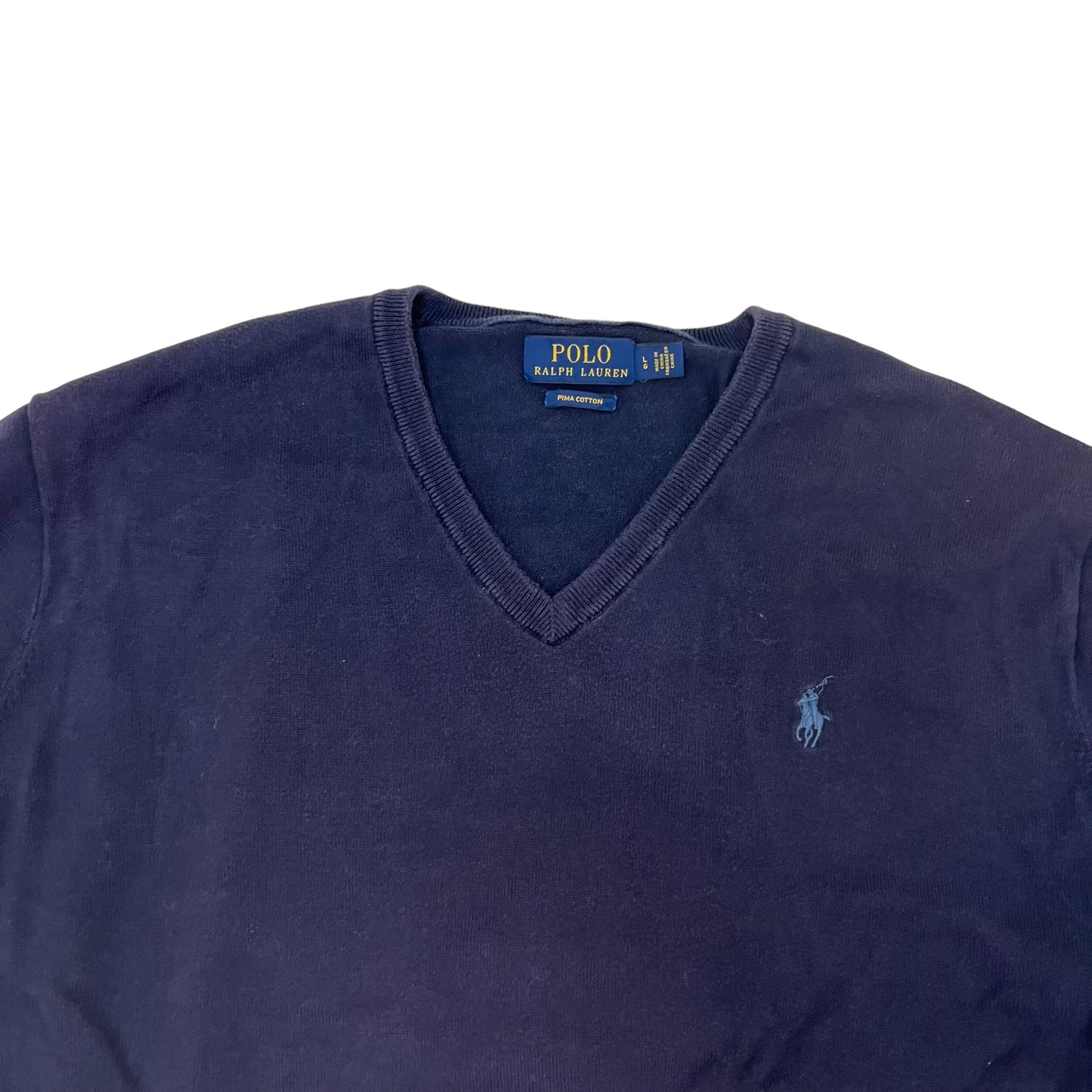 GM261 POLO RALPH LAUREN ポロラルフローレン 長袖 ニット トップス ネイビー メンズ L