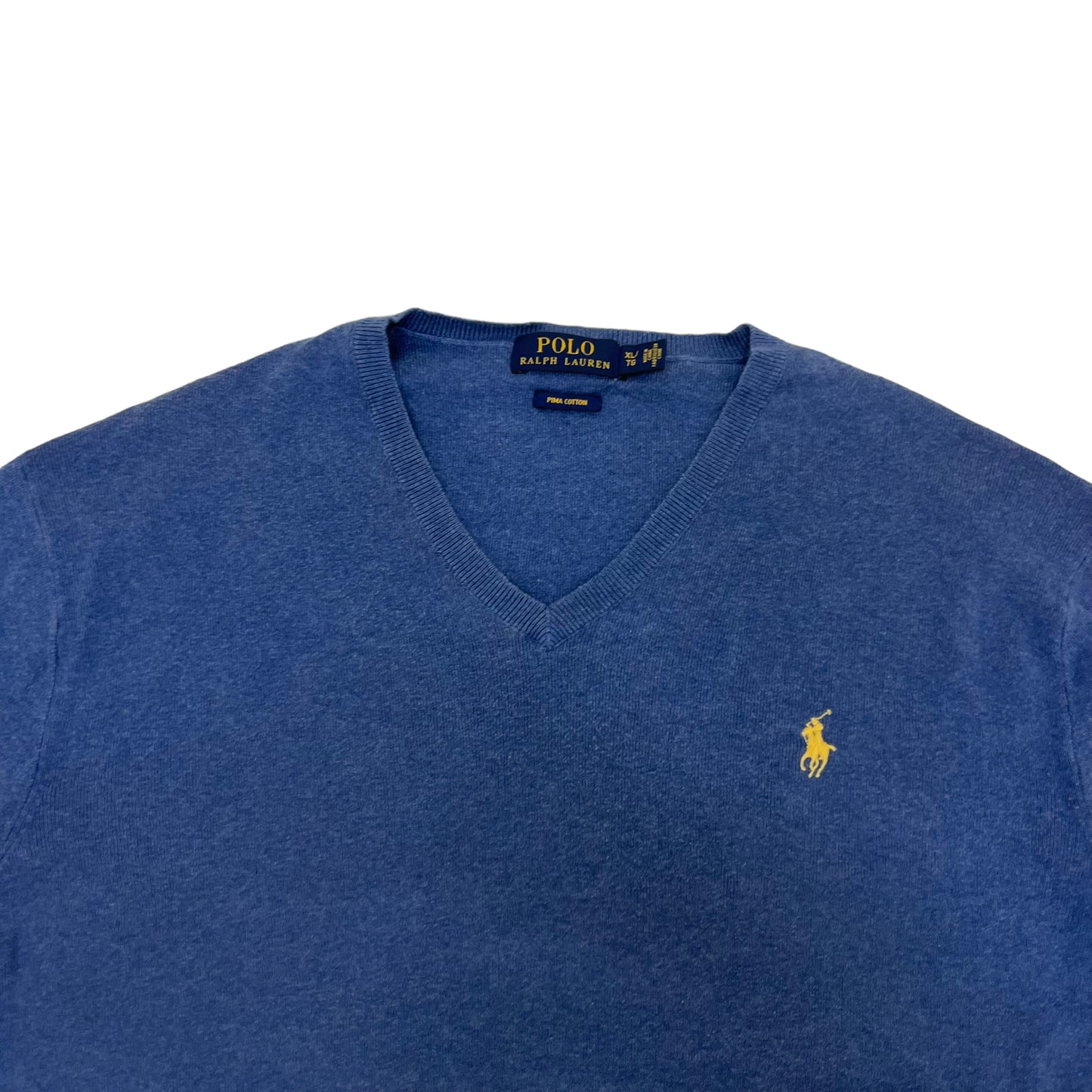 GM258 POLO RALPH LAUREN ポロラルフローレン 長袖 ニット トップス ネイビー メンズ XL