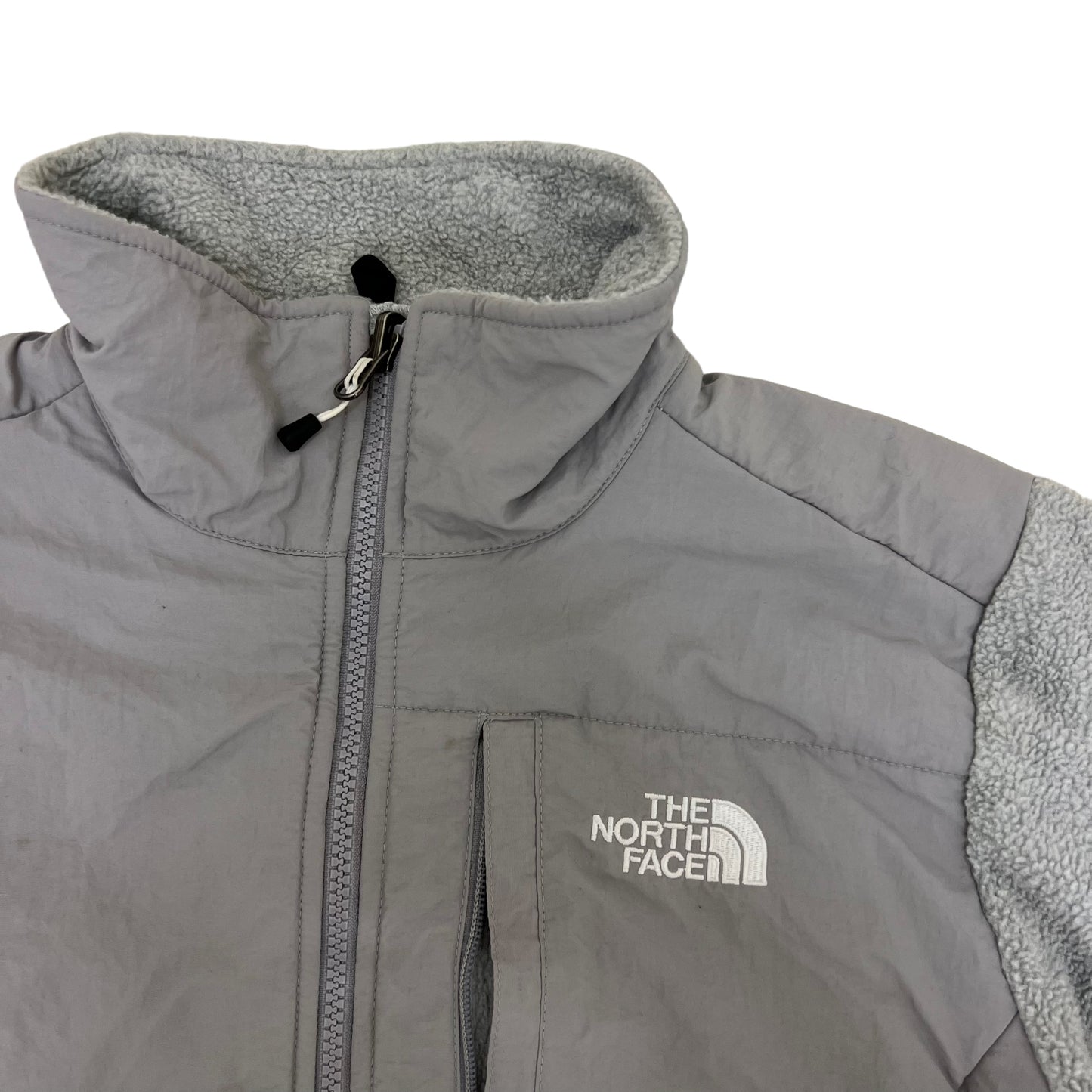 GM375 THE NORTH FACE ザノースフェイス 長袖 ジップアップ フリース ジャケット 上着 羽織り トップス グレー レディース S