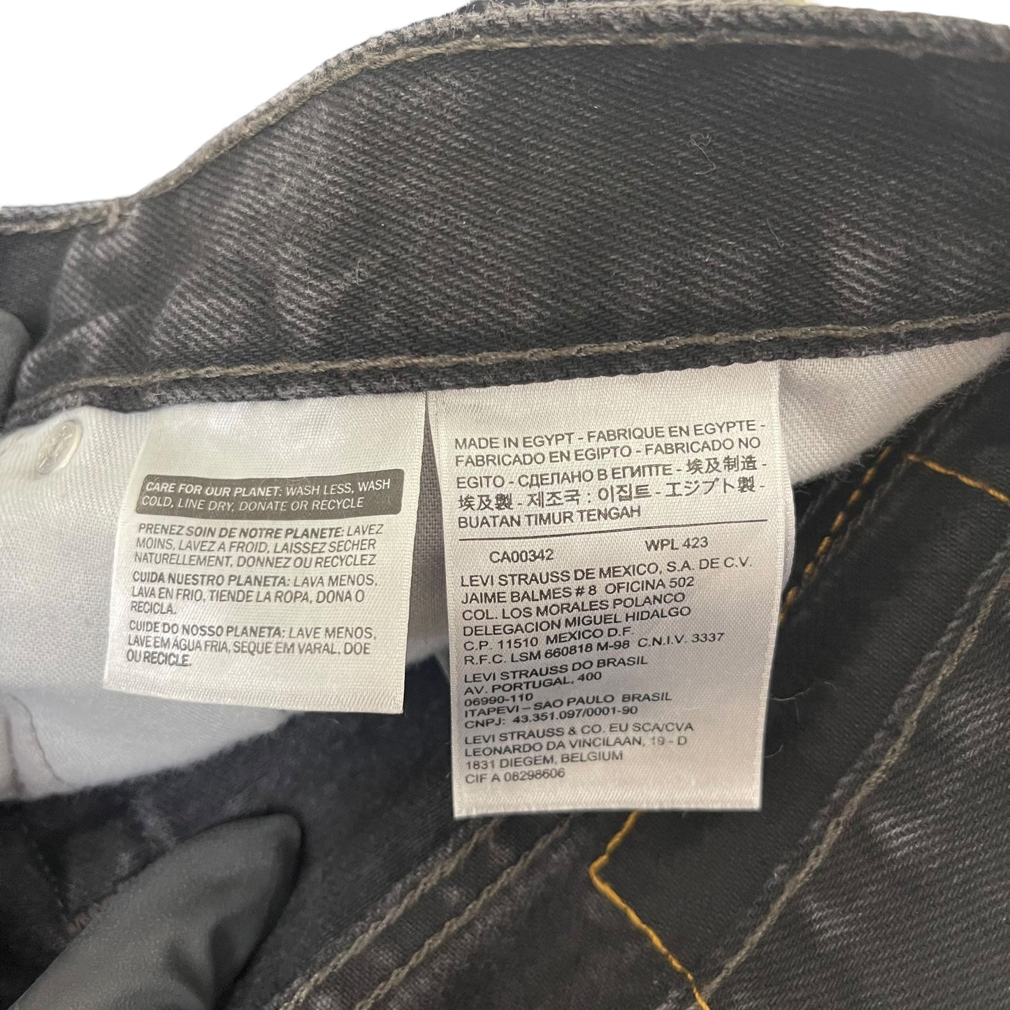 GC833 LEVI'S 505 リーバイス ブラックデニム デニムパンツ デニム ジーパン ジーンズ ズボン メンズ サイズW34L30