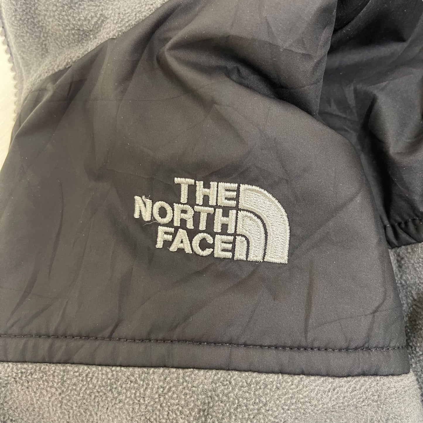 GC208 THE NORTH FACE 2WAYフリースジャケット 2WAY リバーシブル トップス ブラック×グレー メンズ サイズL