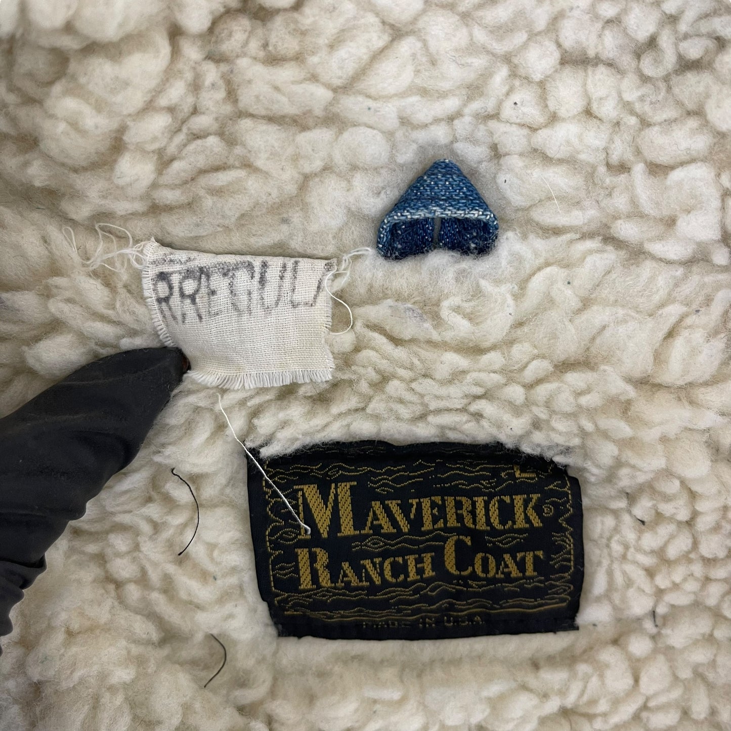 GC218 USA製 MAVERICK RANCH COAT デニムジャケット 裏ボアジャケット ブルー系 メンズ